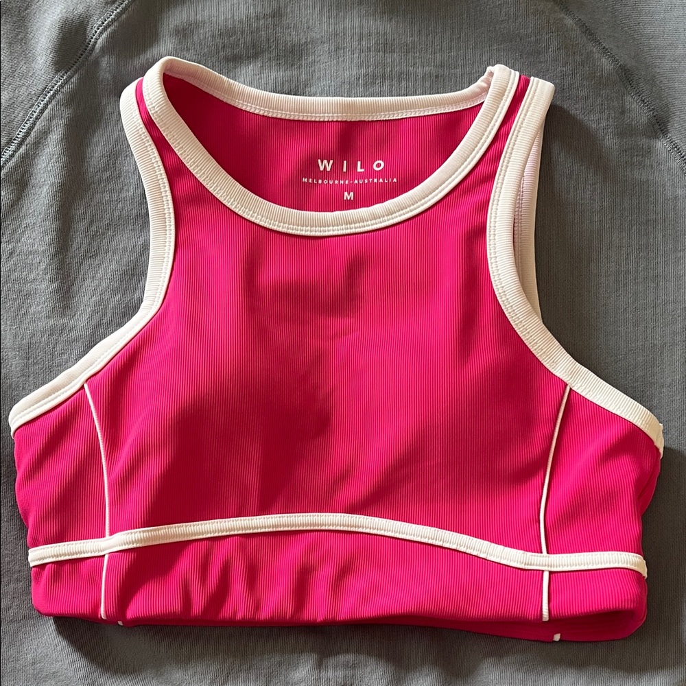 WILO the Label Piper Bra Pink with White Trim, size M